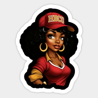 HBCU Woman Sticker